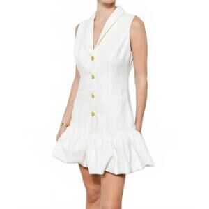 NEW INA FASHION phoebe dress in white